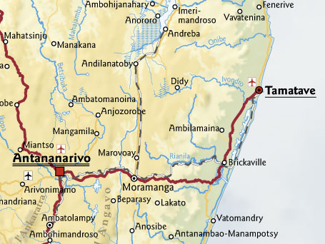 Ausschnitt aus der Chorographischen Karte "Madagaskar"
