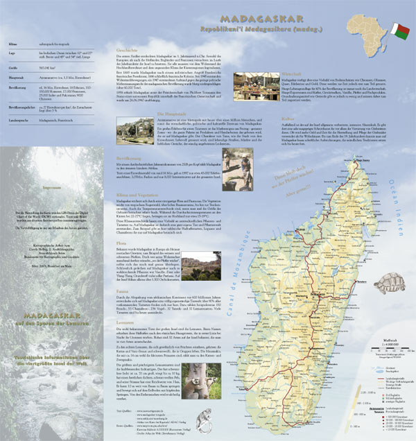 Faltblatt "Madagaskar"