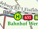 Touristischer Stadtplan Werder (Havel)