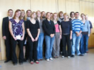 Gruppenfoto mit allen 16 Preisträgern des Ravenstein-Förderpreises 2007.