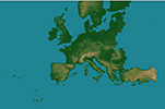 Plan Oblique Relief Europa / OpenLayers 3 DEM Rendering
